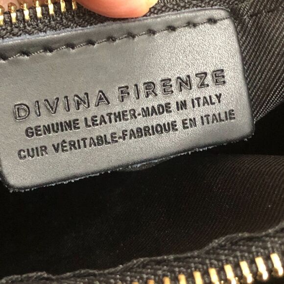 DIVINA FIRENZE BACKPACK/CROSSBODY ITALIAN PEBBLED LEATHER WITH CAMEL TAN TONES - Picture 10 of 16